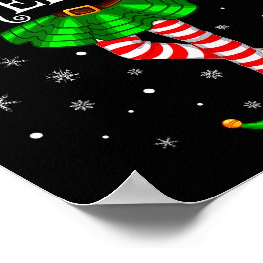 Family Matching Women Girls I'm The Memere Elf Chr Poster (Ecke)