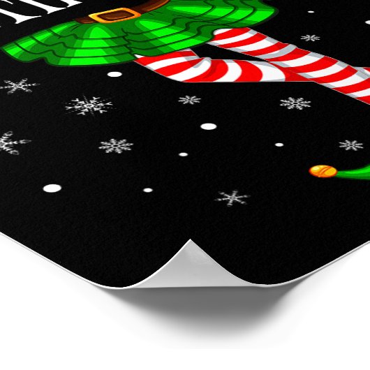 Family Matching Women Girls I'm The Quilting Elf C Poster (Ecke)