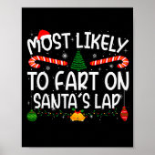 Family Matching Xmas Most Likely To Fart On Santa' Poster (Vorne)