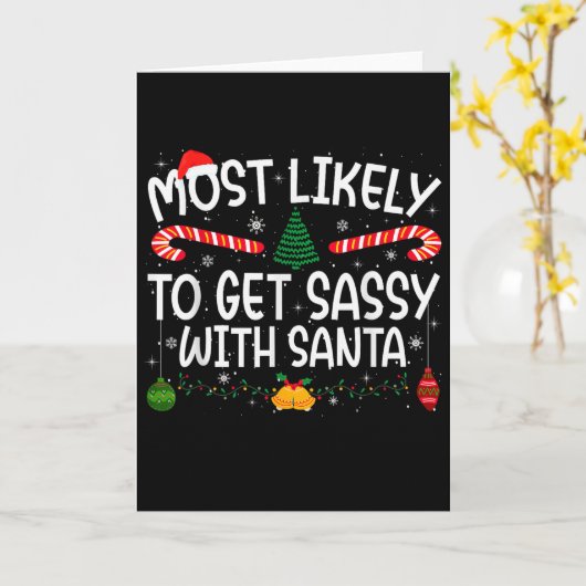 Family Matching Xmas Most Likely To Get Sy With Sa Karte (Gelbe Blume)