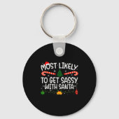 Family Matching Xmas Most Likely To Nap On Christm Schlüsselanhänger (Vorderseite)