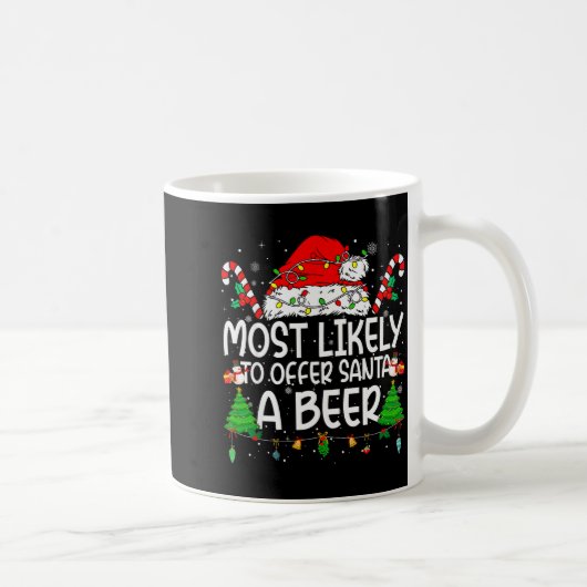 Family Matching Xmas Most Likely To Offer Santa A  Kaffeetasse (Rechts)
