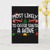 Family Matching Xmas Most Likely To Offer Santa A Karte (Gelbe Blume)