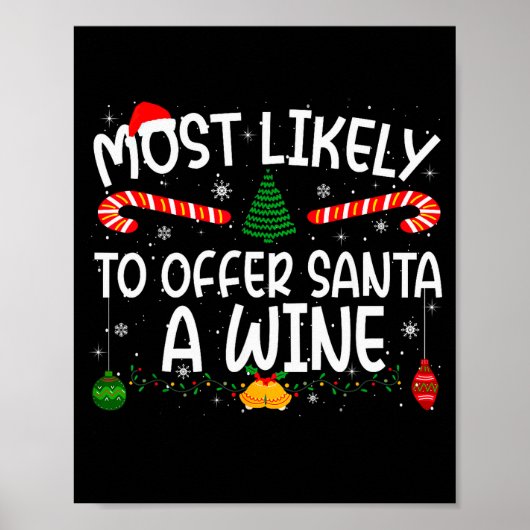 Family Matching Xmas Most Likely To Offer Santa A Poster (Vorne)