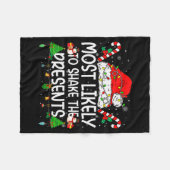 Family Matching Xmas Most Likely To Shake The  Fleecedecke (Vorderseite (Horizontal))