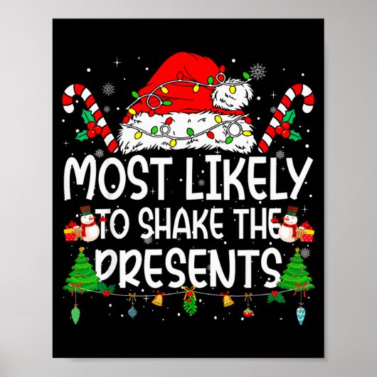 Family Matching Xmas Most Likely To Shake The Poster (Vorne)
