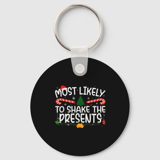 Family Matching Xmas Most Likely To Shake The Schlüsselanhänger (Vorderseite)