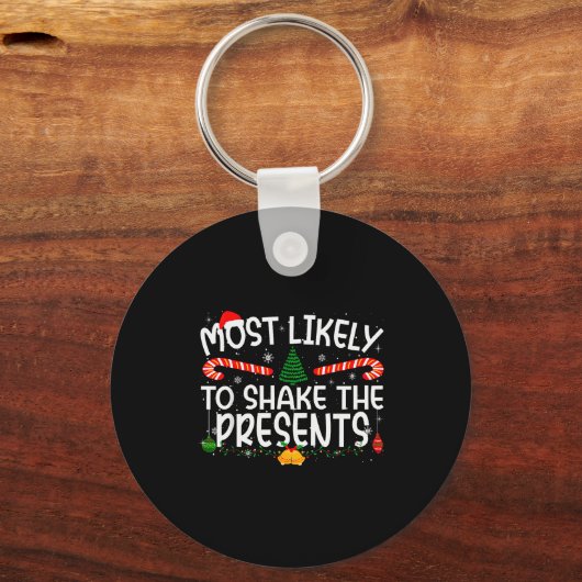 Family Matching Xmas Most Likely To Shake The Schlüsselanhänger (Vorderseite)