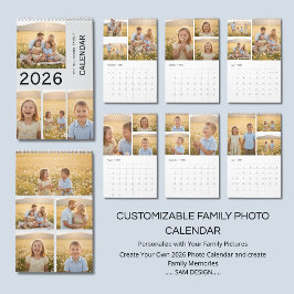 Family Memories 2026 Photo Calendar | Cherish Ever Kalender