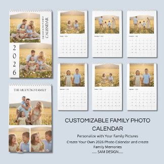 Family Memories 2026 Photo Calendar | Cherish Ever Kalender