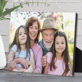 Family Memories Personalized Grandparent Photo Fotoplatte