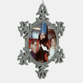 Family Memories Schneeflocken Zinn-Ornament (Links)