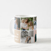 Family Memories Simple Photo Collage Kaffeetasse (Vorderseite Links)