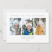 Family Minimalist 3 Photos Collage Keepsake (Vorderseite)