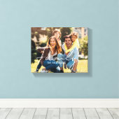 Family Modern typography overlay phot Canvas Print Leinwanddruck (Insitu (Holzboden))