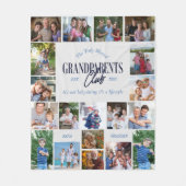 Family Multi Foto Großeltern Klettergarten Fleecedecke (Vorderseite)