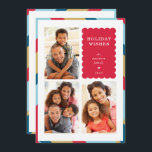 FAMILY MULTI FOTO moderne minimale geometrische Gr Feiertagskarte<br><div class="desc">per kat massard >>> WWW.SIMPLYSWEETPAPERIE.COM<<< An elegant card design featuring quote that you can change yourself! White geometric border on the backside, giving you the opportunity to handwrite a personal message or place a full portrait photo. NOTE >> Kontaktieren Sie mich kat@simplysweetpaperie.com wenn Sie Hilfe benötigen, um Ihre Fotos perfekt...</div>