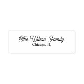 Family Name Address Stamp Permastempel (Design)