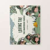 Family Name Camping Puzzle (Vertikal)