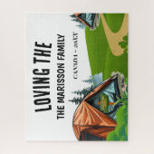 Family Name Camping Puzzle (Vertikal)