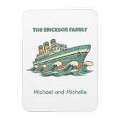 Family Name Cruise Ship Door Marker Magnet (Vertikal)