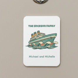 Family Name Cruise Ship Door Marker Magnet