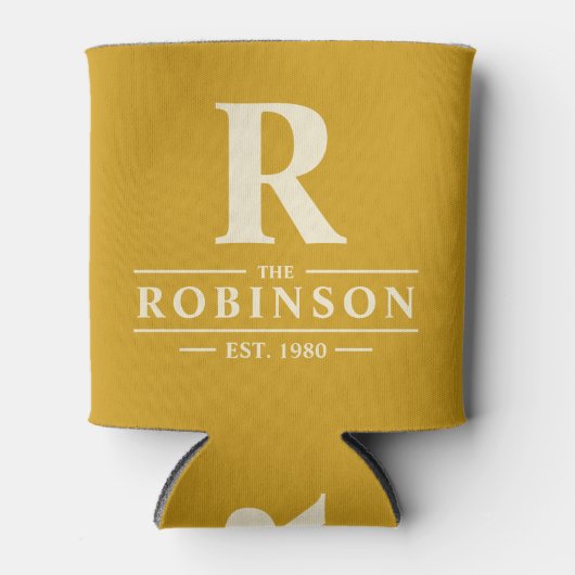 Family Name & Initial Golden Ochre Dosenkühler (Vorderseite)