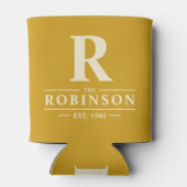 Family Name & Initial Golden Ochre Dosenkühler (Rückseite)