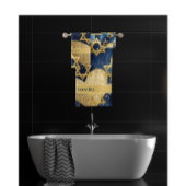 Family Name Love Jerusalem Shower Curtain Badhandtuch Set