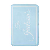Family name personalized bath mat badematte (Vorderseite Vertikal)