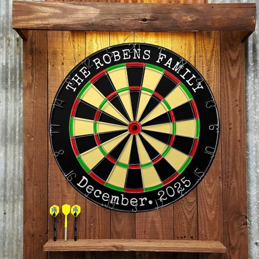 Family Name Personalized  Dartboard Dartscheibe
