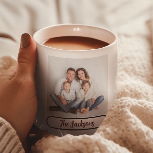 Family Name Photo Mug – Gift for Loved Ones Kaffeetasse