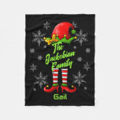 Family Name Year Reunion Matching Christmas Elf T  Fleecedecke (Vorderseite)