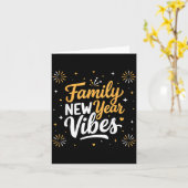 Family New Year 2026 Matching Party Crew Karte (Gelbe Blume)