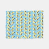 Family of Ducks Fleece Blanket (Vorderseite (Horizontal))