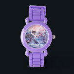Family Of Wolves Painting Armbanduhr<br><div class="desc">Wolf ANIMALS ANIMAL CANIS , Lupus Mammal Beast Dog,  Canine Wolfs Painting , arctic Wild White,  owl cub gray snow , Art Puppies Predator , beast Mammals Dangerous Mountains,  Canis Lupus Mammal Beast,  Dog Wolfs</div>