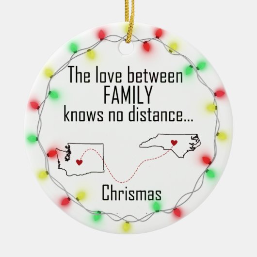 Family Ornament Washington North Carolina (Vorne)