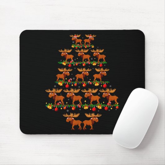 Family Pajama Sets Christmas Matching Moose Xmas T Mousepad (Mit Mouse)