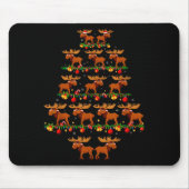 Family Pajama Sets Christmas Matching Moose Xmas T Mousepad (Vorne)
