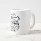 Family Passport Stamp Personalized Custom Travel  Jumbo-Tasse (Vorderseite Rechts)