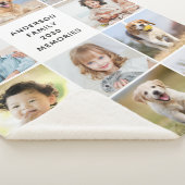 Family Personalized 11 Photo Collage Simple Modern Sherpadecke (3/4)