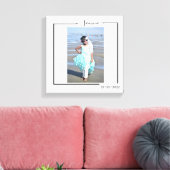 Family Personalized Photo and Text Typography Leinwanddruck (Insitu (Wohnzimmer))