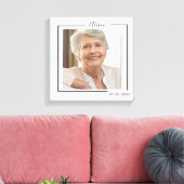 Family Personalized Photo and Text Typography Leinwanddruck (Insitu (Wohnzimmer))