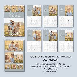 Family Photo Calendar 2026 – A Year Full of Love Kalender