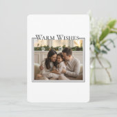 Family Photo Christmas Card (Stehend Vorderseite)