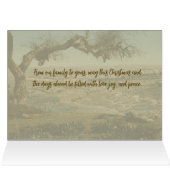 Family Photo Christmas Card Holy Land Theme (Innenansicht Horizontal (Oben))