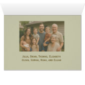Family Photo Christmas Card Holy Land Theme (Innenansicht Horizontal (Unten))