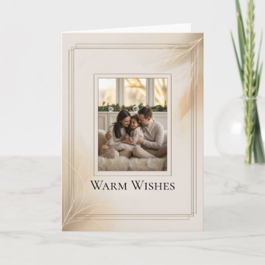 Family Photo Christmas Card Karte (Vorderseite)