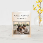 Family Photo Christmas Card Karte (Gelbe Blume)