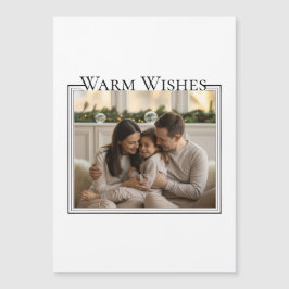 Family Photo Christmas Card Magnetkarte